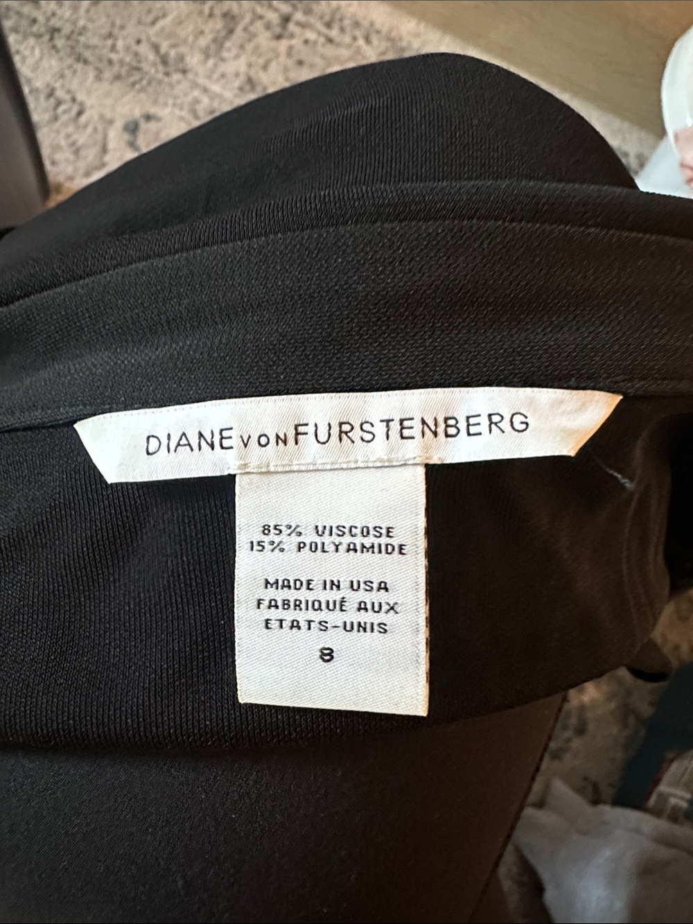Diane von Furstenberg Black Wrap Dress